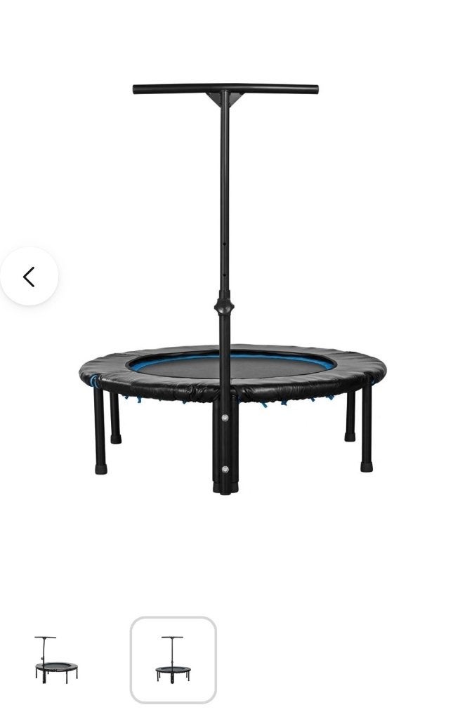 Fitness Trampoline Crivit met Handvat - Zwart