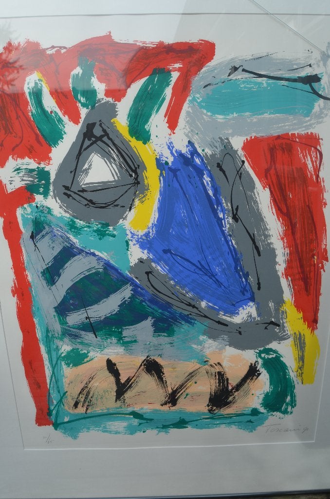 Grote zeefdruk Bep Toscani 1990 genummerd/gesigneerd (2), Antiek en Kunst, Kunst | Litho's en Zeefdrukken, Gelimiteerde oplage