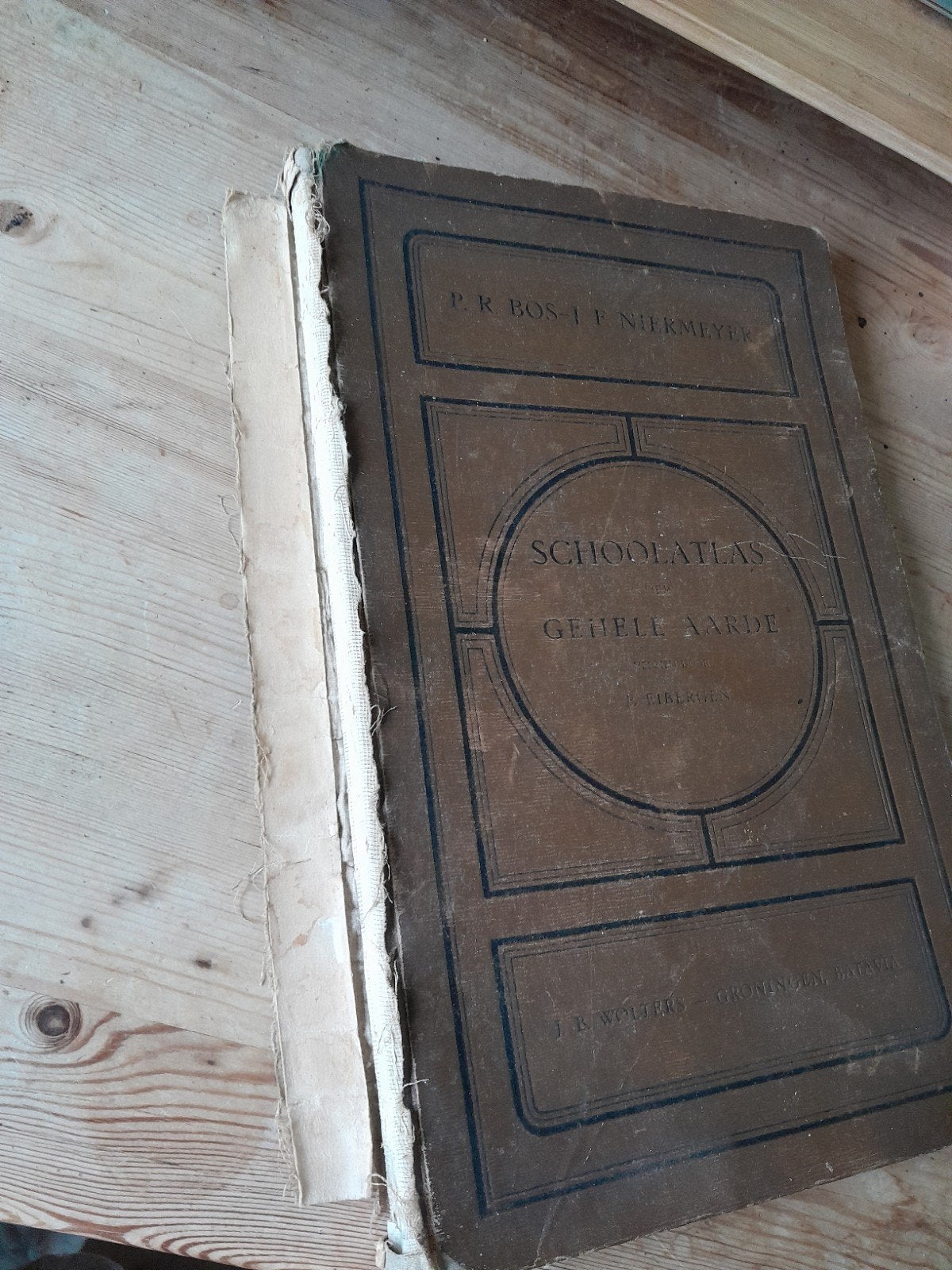 Bos-Niermeyer Schoolatlas der Gehele Aarde 1959, Bosatlas, 1800 tot 2000, Wereld, Ophalen