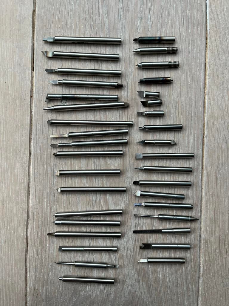 36 stuks beiteltjes edelsmid maat 6.0, Doe-het-zelf en Verbouw, Gereedschap | Handgereedschap, Ophalen of Verzenden, Zo goed als nieuw