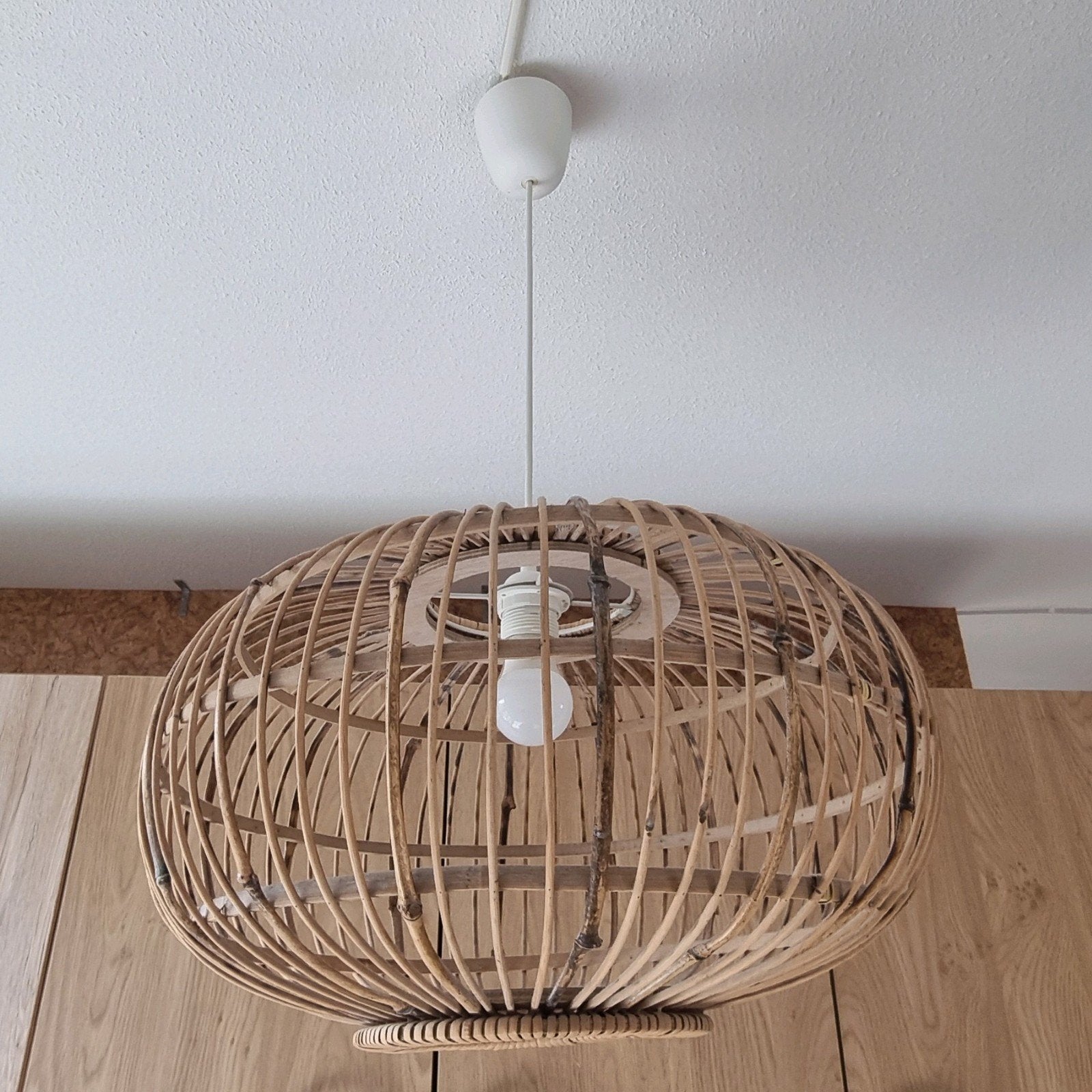 hanglamp rotan 2x, Huis en Inrichting, Ophalen