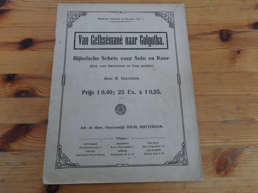 R. Gerretson, Zang, Gebruikt, Ophalen of Verzenden, Artiest of Componist