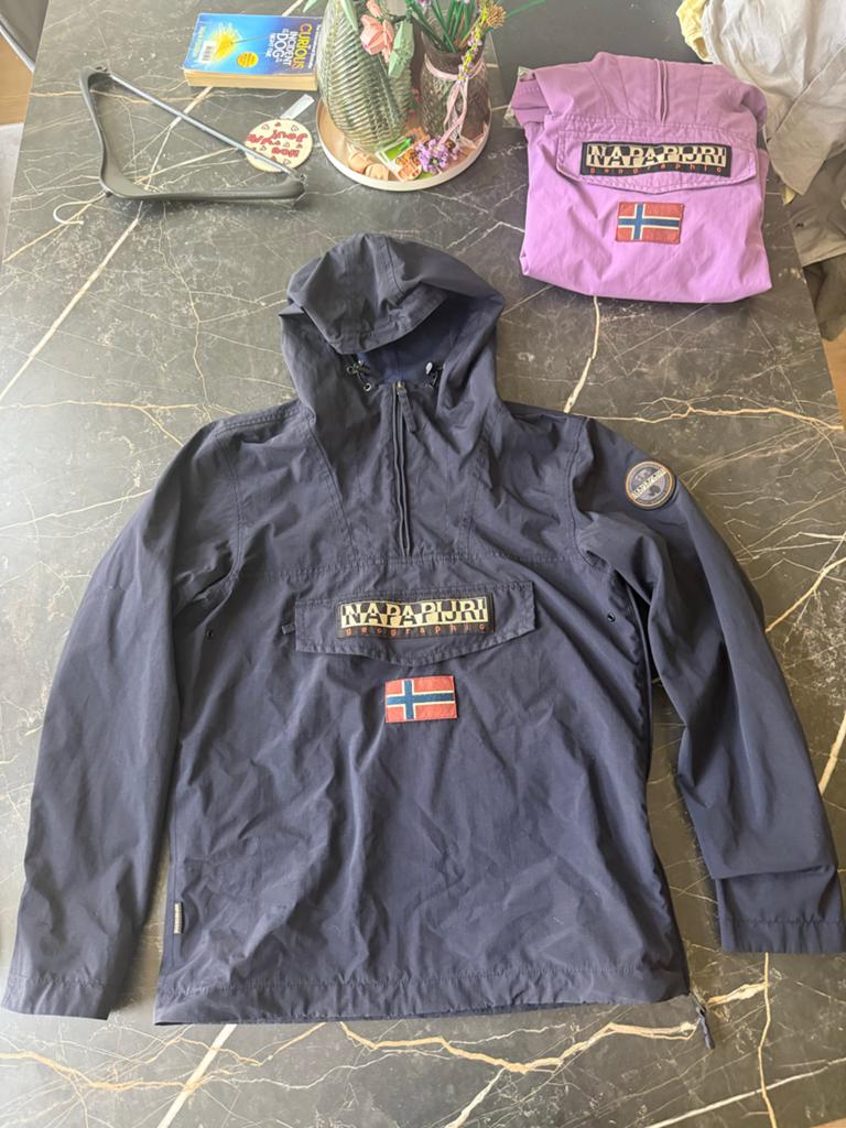 Napapijri Anorak Jas - Maat M, Ophalen of Verzenden, Zo goed als nieuw, Maat 48/50 (M), Blauw