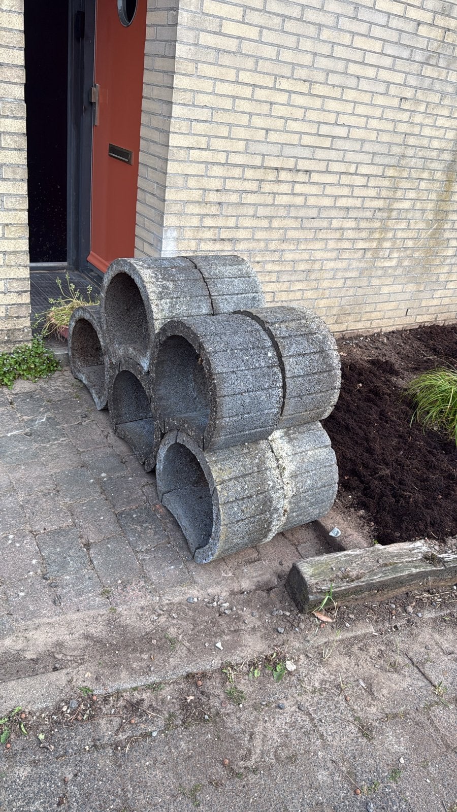 Betonnen ringen voor tuin en plantenbakken, Ophalen, Gebruikt
