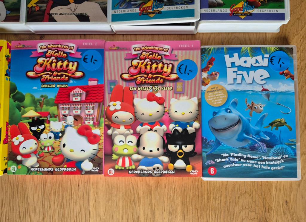 Video's en Dvd's scooby doo/Hello Kitty, Avontuur, Alle leeftijden, Ophalen of Verzenden, Zo goed als nieuw