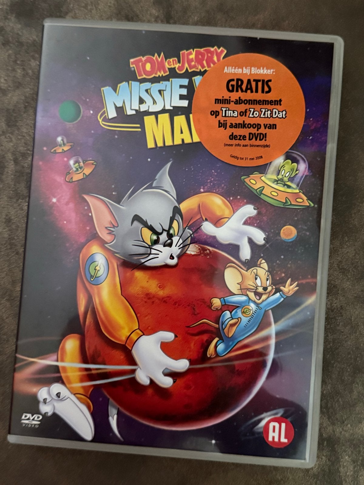 Tom en Jerry: Missie Mars DVD - Zo goed als nieuw, Cd's en Dvd's, Dvd's | Kinderen en Jeugd, Alle leeftijden, Ophalen of Verzenden