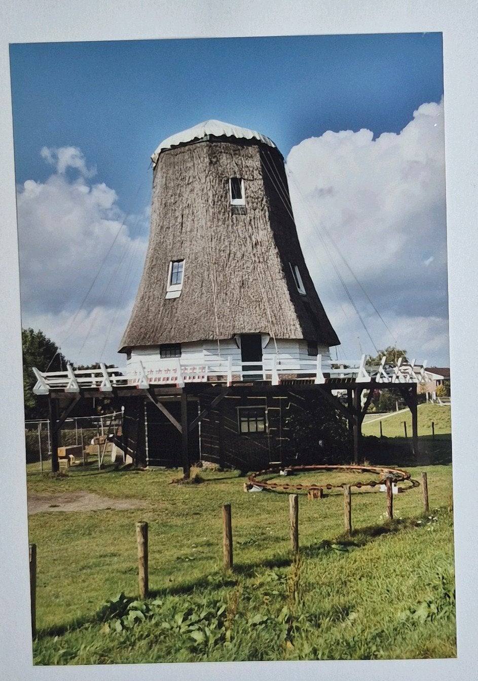 Kampen ( Ov. ) foto groot onderhoud Molen de Olde Zwarver, Verzenden, 1980 tot heden, Foto, Zo goed als nieuw