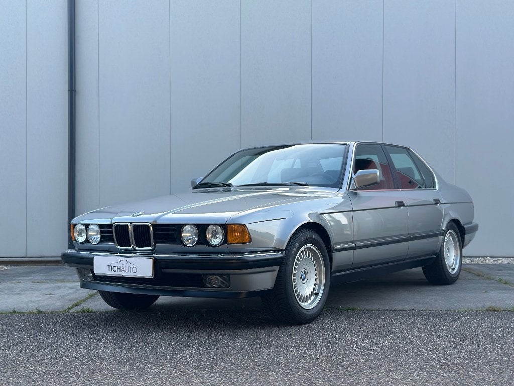 BMW 735 - 7 Serie E32 1987, Auto's, Open dak, 3406 cc, Bedrijf, Grijs