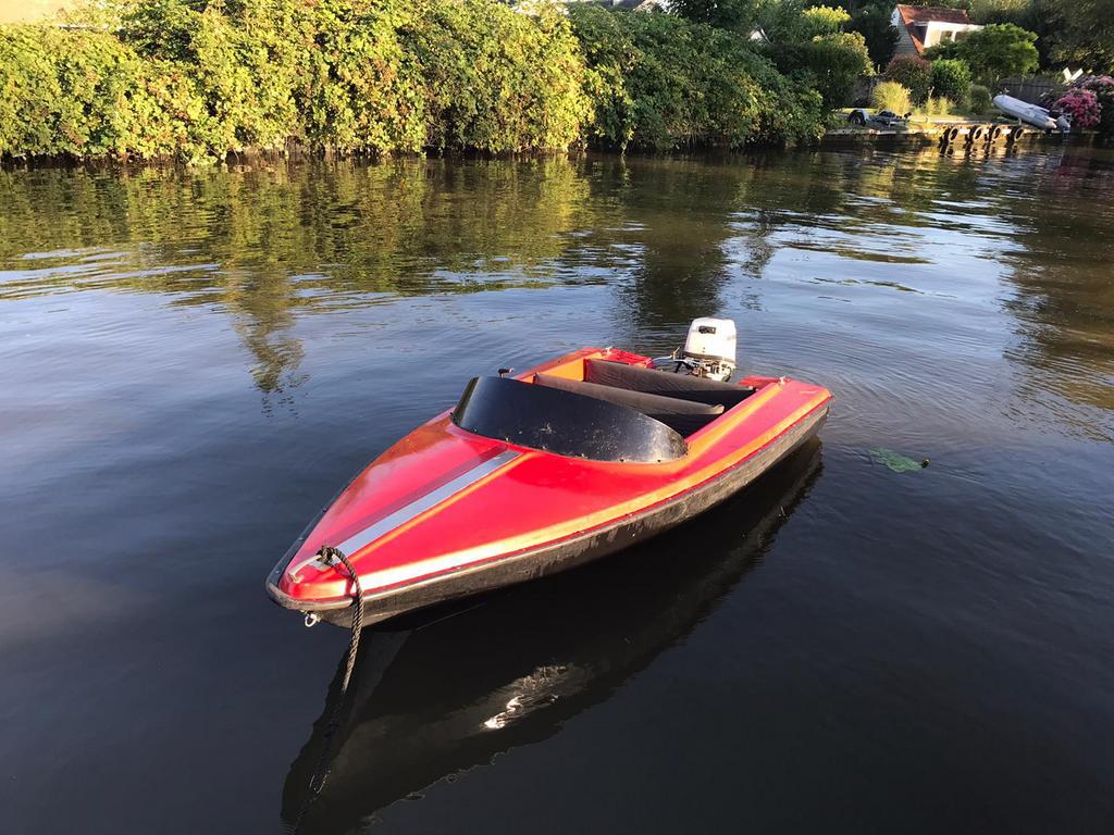 Spitfire met 15pk honda motor, opknappertje., Ophalen, Gebruikt, Minder dan 70 pk, Buitenboordmotor
