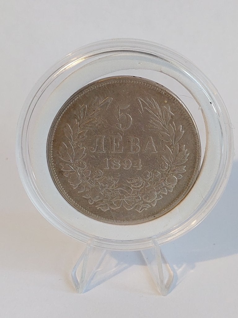 5 Leva 1894 - Ferdinand I - Bulgarije - zilver, Postzegels en Munten, Ophalen of Verzenden, Bulgarije, Losse munt, Zilver