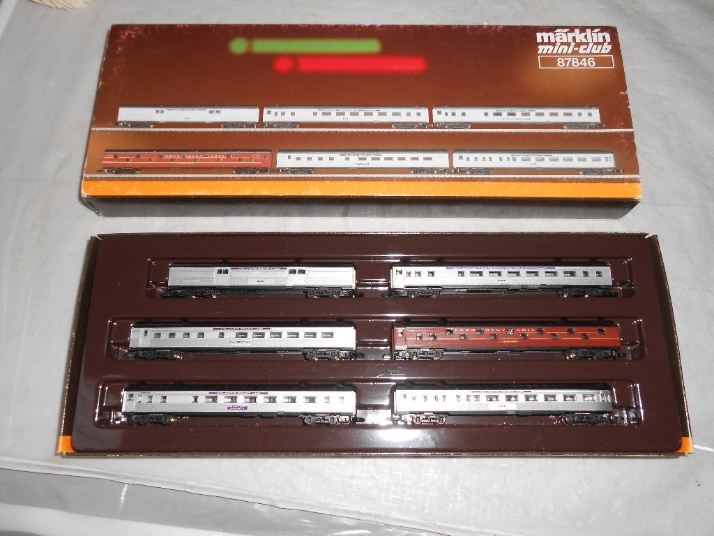 Märklin Z 87846 Miniclub, USA personentrein streamliners, Treinset, Gelijkstroom, Nieuw, Ophalen of Verzenden