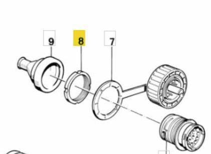 Schroefring voor diagnose stekker motorruimte BMW 3 / 5 / 6, Auto-onderdelen, Elektronica en Kabels, Gebruikt, -, Ophalen of Verzenden