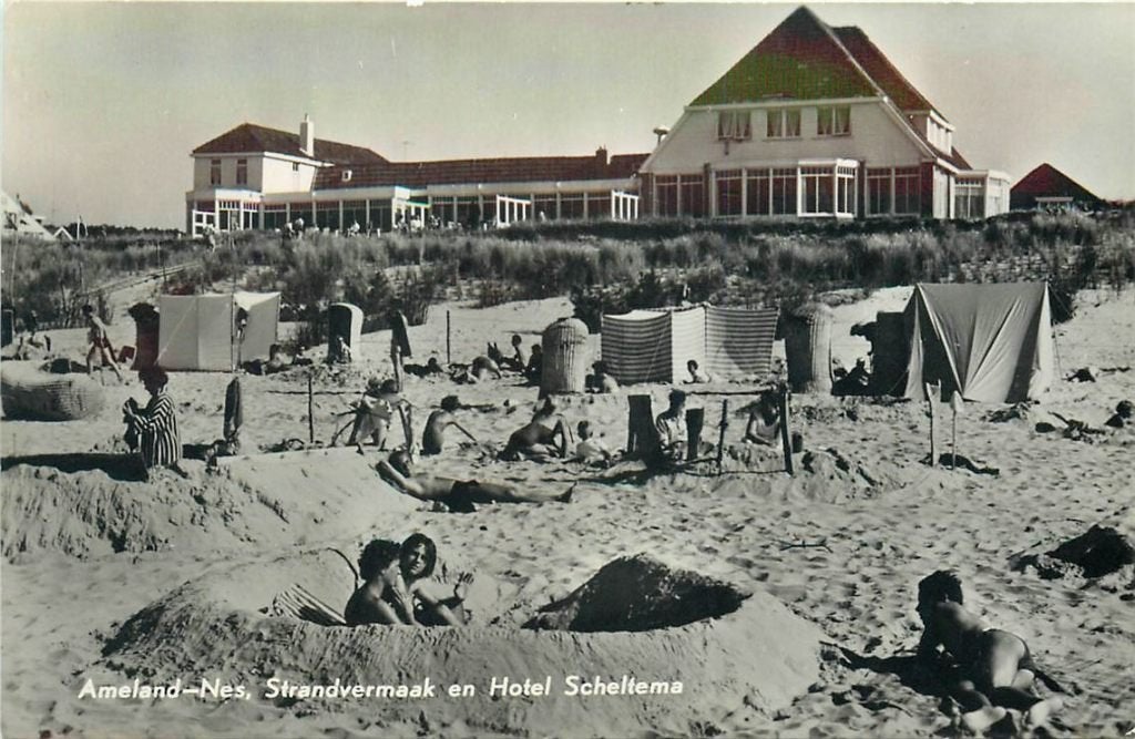 702-064-047 Nes Ameland Hotel Scheltema, Verzenden, Voor 1920, Friesland