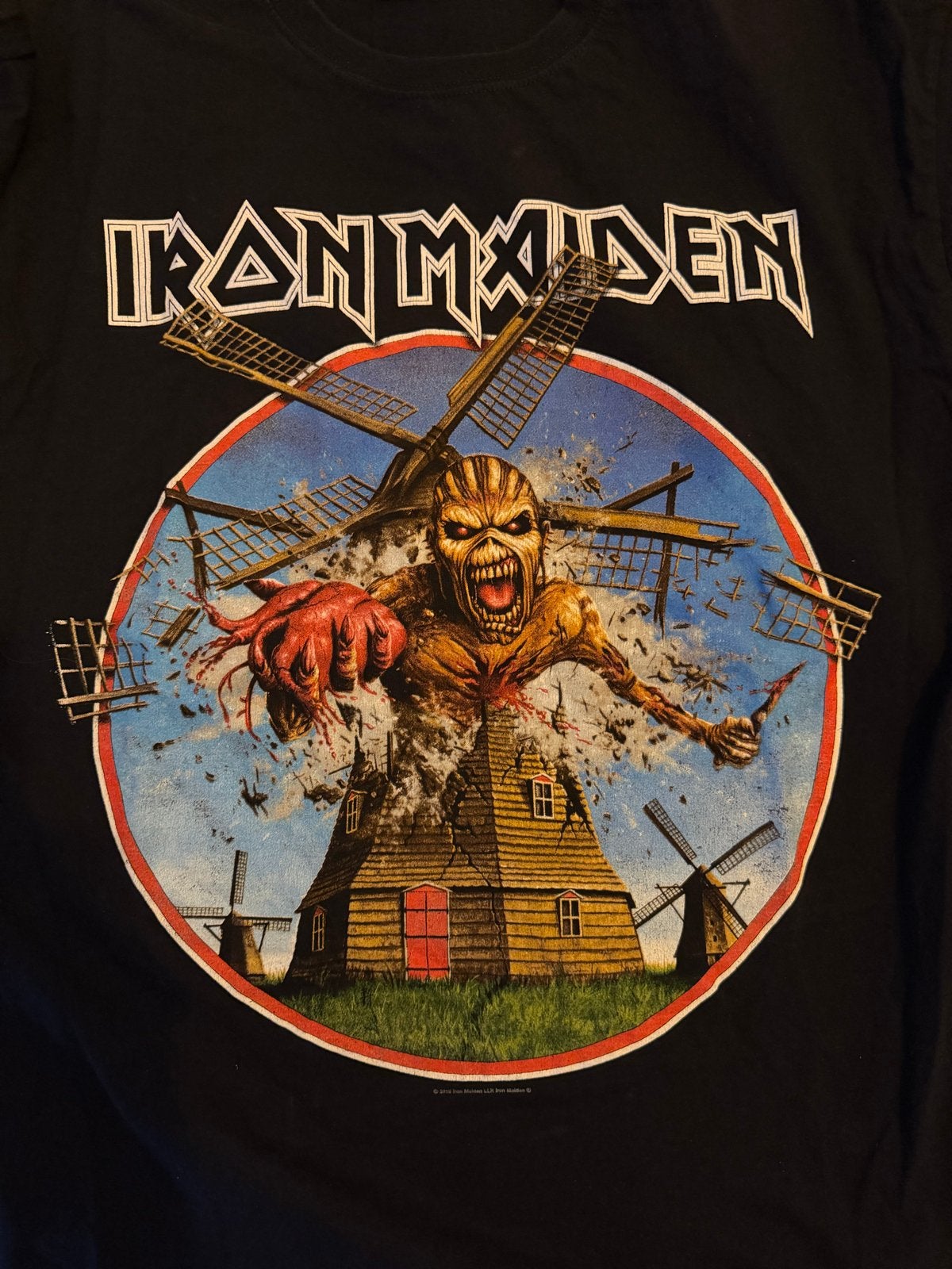 Iron Maiden Book of Souls World Tour 2016 event shirt, Ophalen of Verzenden, Zo goed als nieuw, Maat 56/58 (XL), Zwart