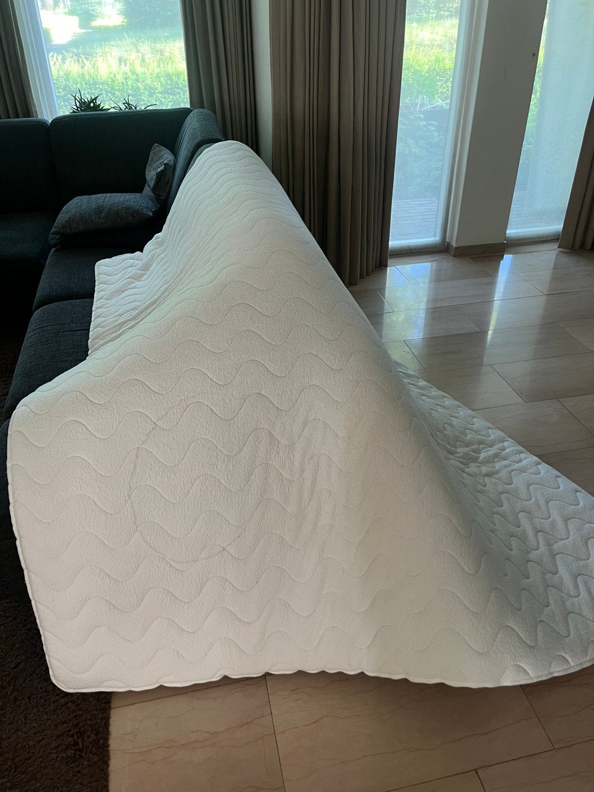 GRATIS topper 200x180x5 cm, Ophalen, Gebruikt, Tweepersoons, Matras
