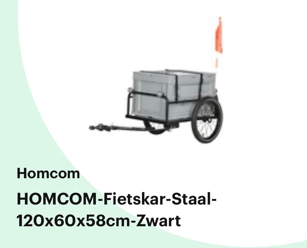 Fiets aanhanger, Ophalen, Zo goed als nieuw, Aanhangfiets, 20 tot 40 kg