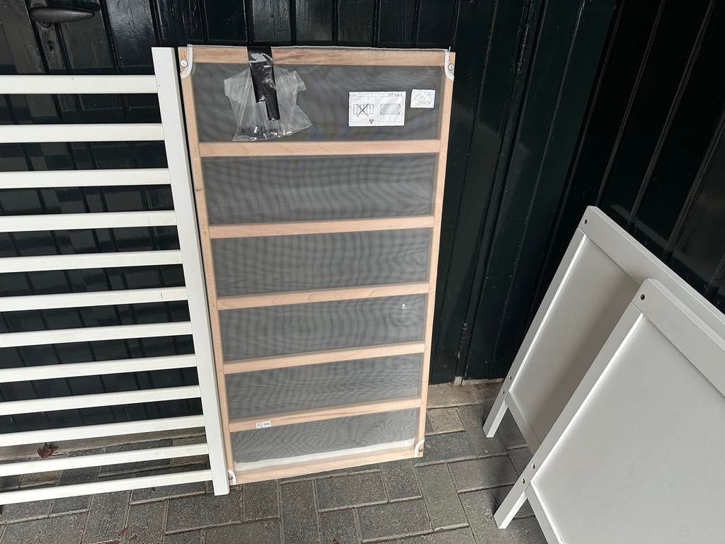 IKEA Sundvik Kinderbedje - Wit, Ophalen, Gebruikt, Lattenbodem, Minder dan 140 cm