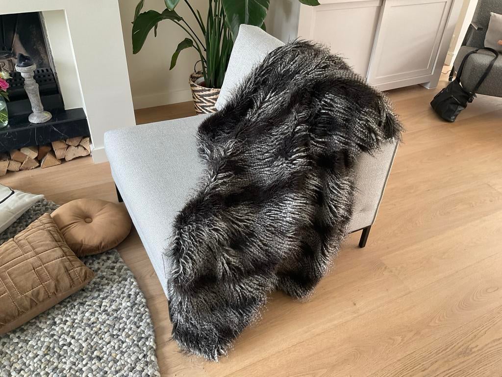 Riverdale Plaid - Zwart/Wit Faux Fur, Ophalen of Verzenden, Zo goed als nieuw