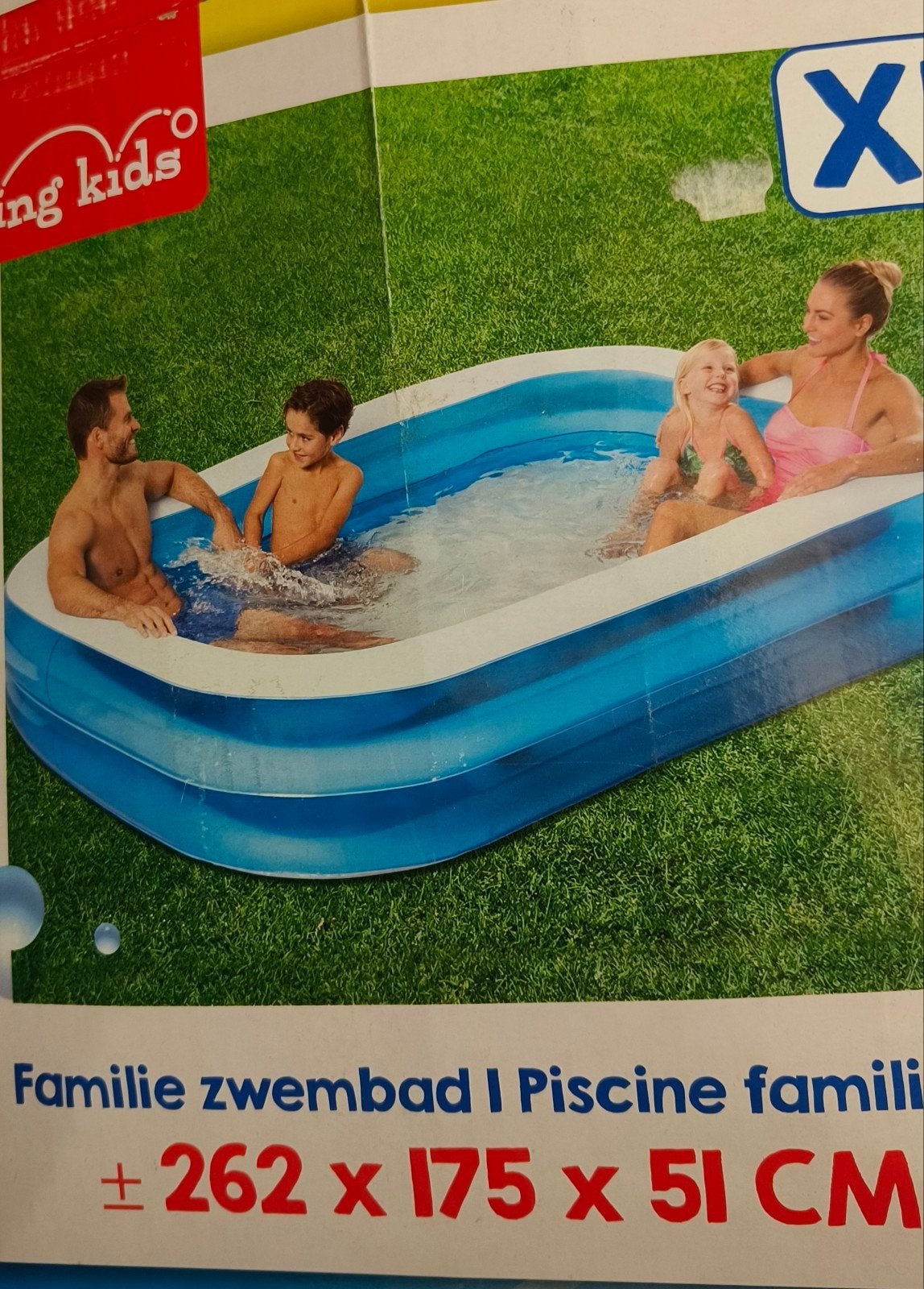 Zwembad met toebehoren, Ophalen, Rechthoekig, Minder dan 200 cm, Minder dan 80 cm