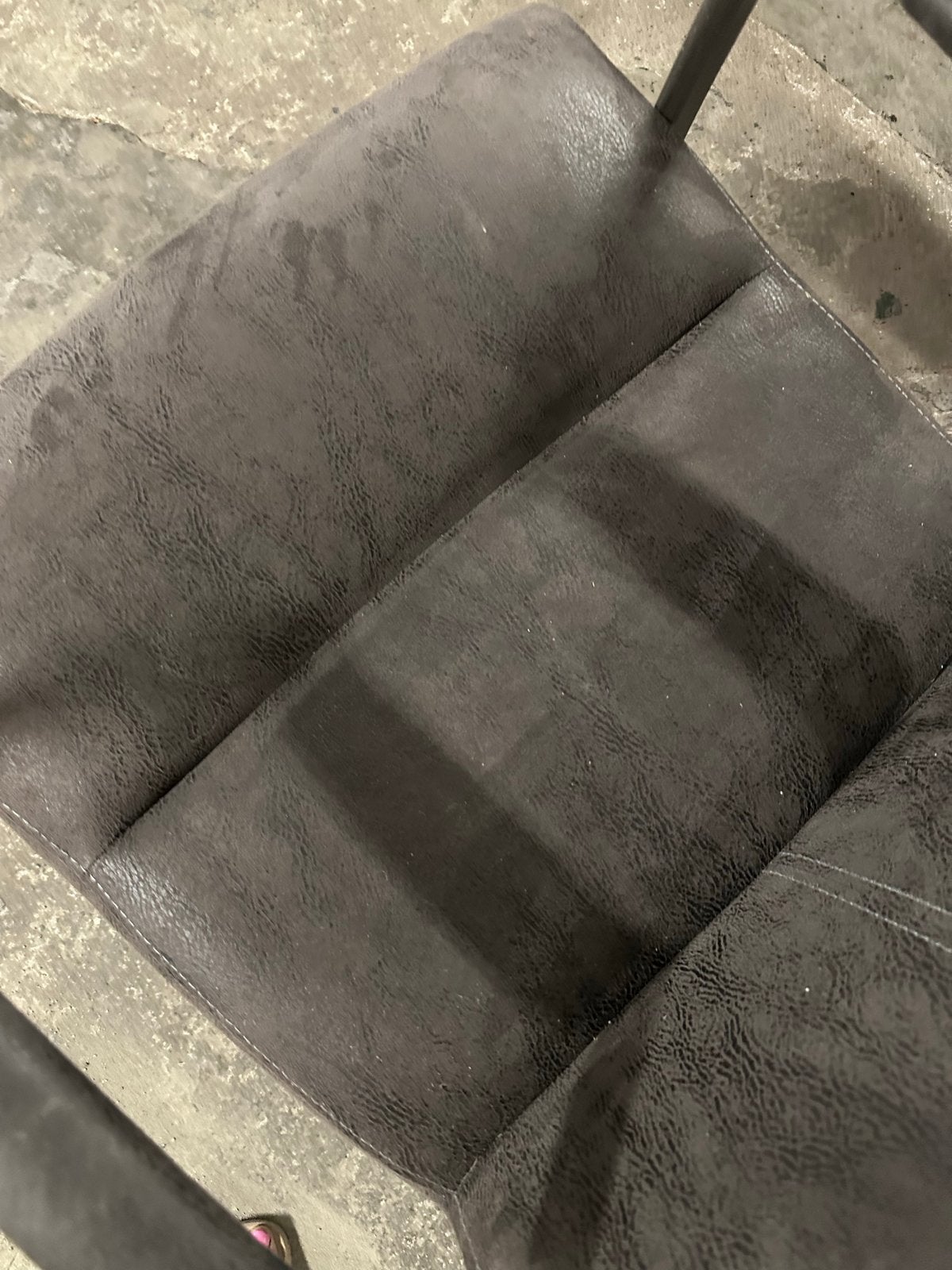 fauteuil met metalen frame, Huis en Inrichting, Ophalen, Gebruikt, Bruin, Eén