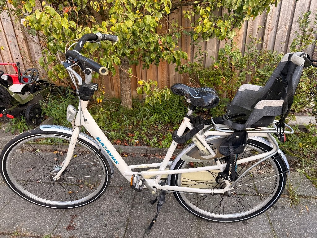 Batavus moederfiets met kinderzitje achterop, Fietsen en Brommers, Ophalen, Gebruikt, 1 zitje, Batavus