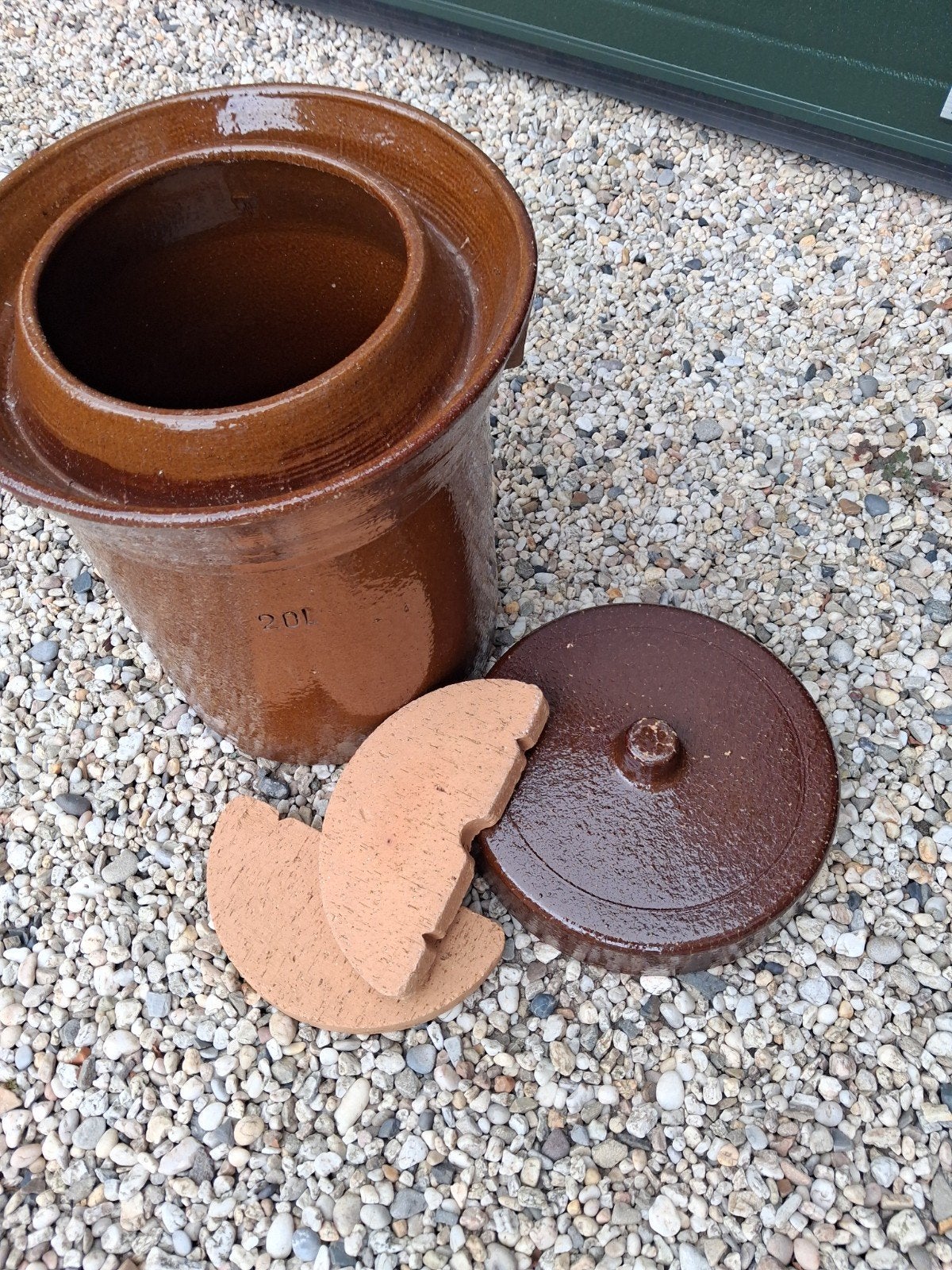 Mooie keulse inmaakpot geh compl, Ophalen, Rond, Minder dan 25 cm, Minder dan 40 cm