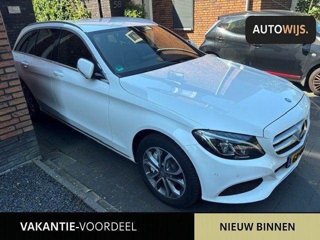 Mercedes-Benz C-klasse Estate 350 e Lease Edition|LEDER|BURM, Auto's, Mercedes-Benz, Automaat, Automatische klimaatregeling, Achterwielaandrijving