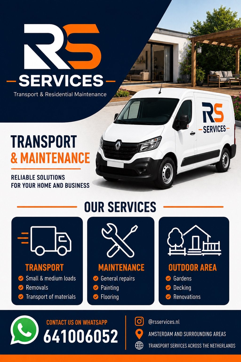 RS Services – Transport & Onderhoud, Ophalen