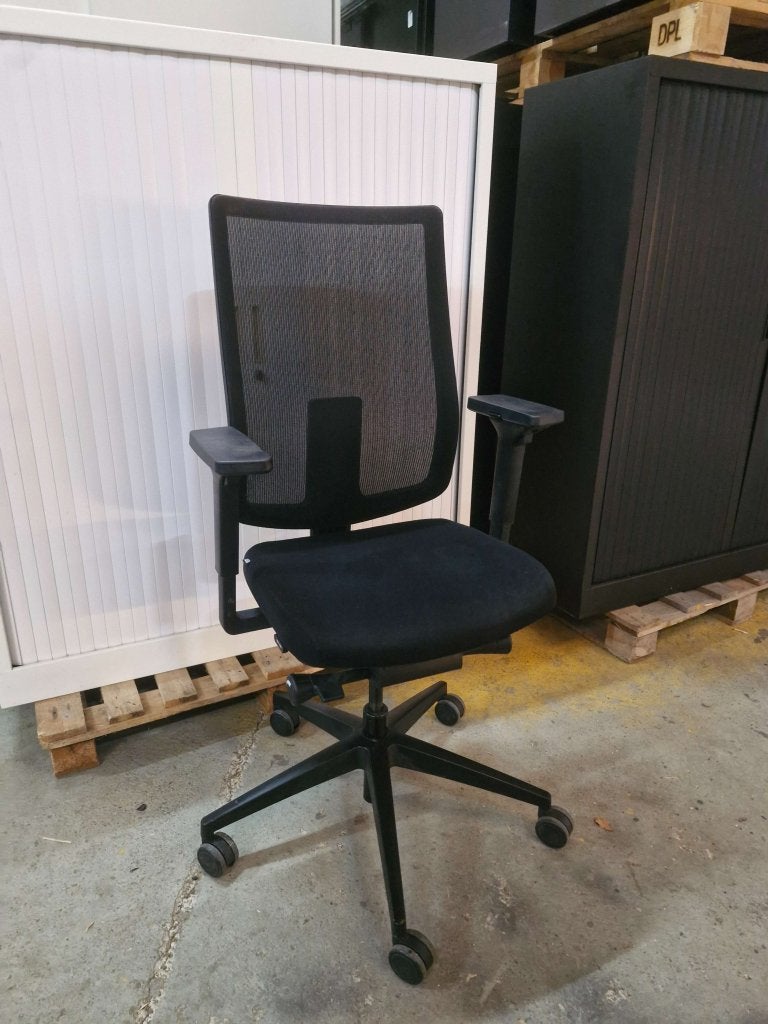 Sedus AP-199 bureaustoel netweave ergonomisch, Zwart, Ophalen of Verzenden, Platinastraat 33, 2718 SZ Zoetermeer, Bureaustoel