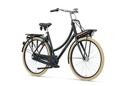 BATAVUS Packd-3 Dames Zwart Mat 55cm, Ophalen, Terugtraprem, 53 tot 56 cm, -