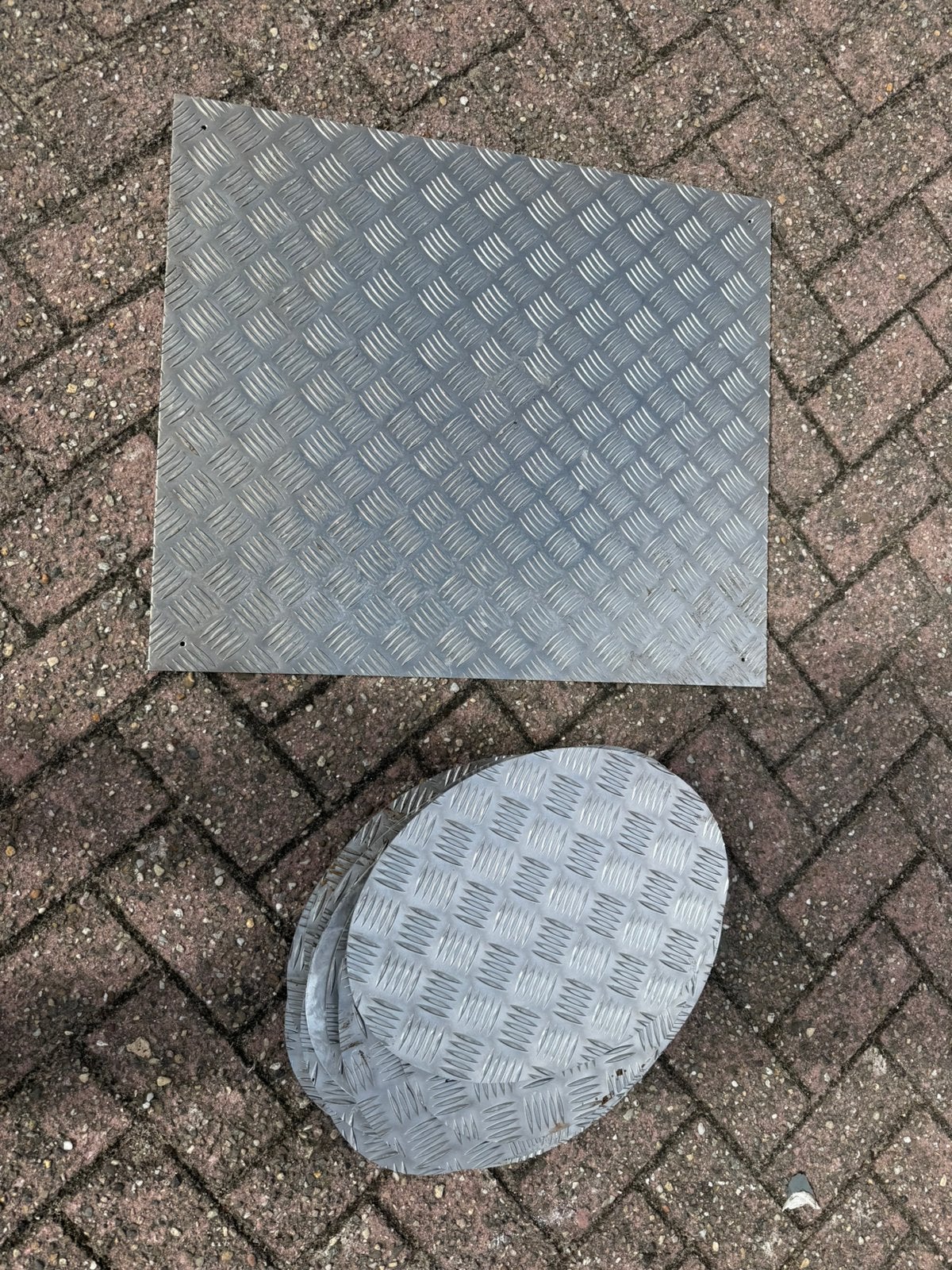 Alluminium platen / 21 kleine 1 grote. In 1 koop, Ophalen, Zo goed als nieuw