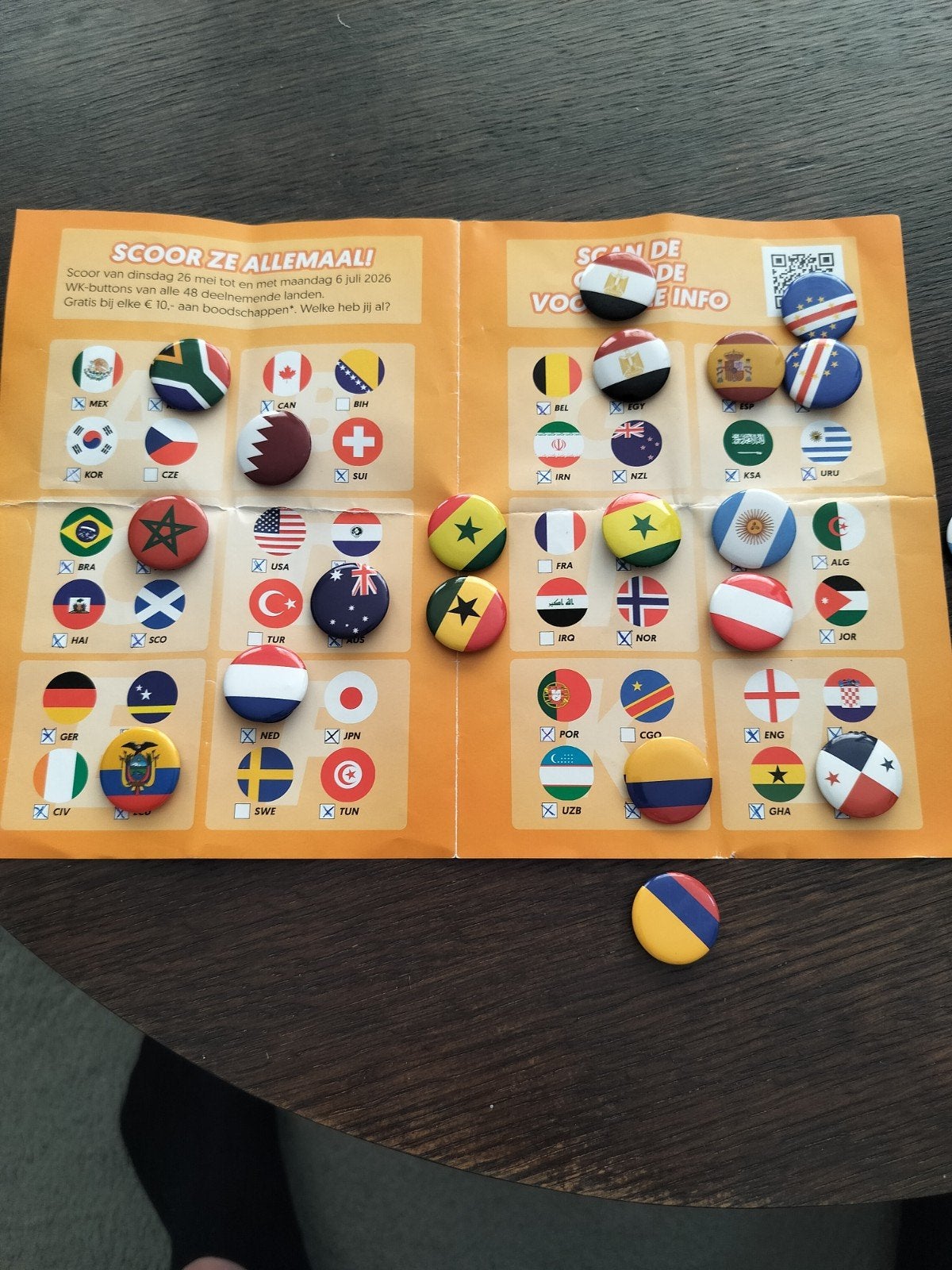WK-buttons van DEKA, Ophalen of Verzenden, Nieuw