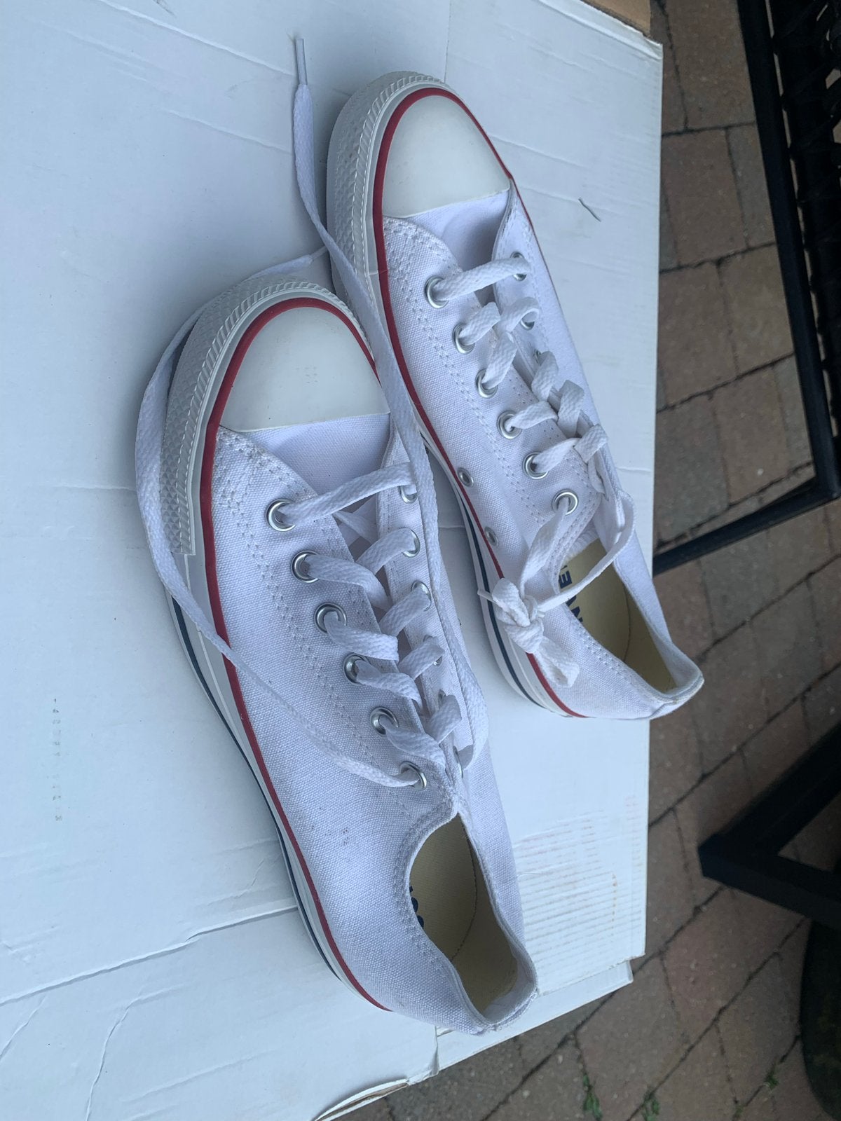 Witte Converse All Star sneakers - Maat 40, Ophalen of Verzenden, Zo goed als nieuw, Wit, Sneakers of Gympen
