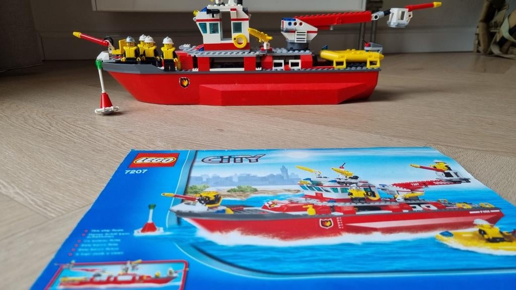 Lego brandweerboot 7207, Ophalen of Verzenden, Zo goed als nieuw