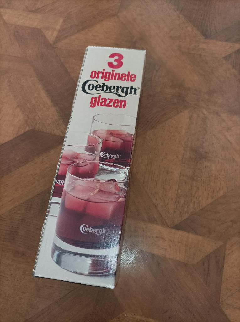 Coebergh 3 glazen set Nieuw, Verzamelen, Ophalen of Verzenden, Nieuw, Overige typen