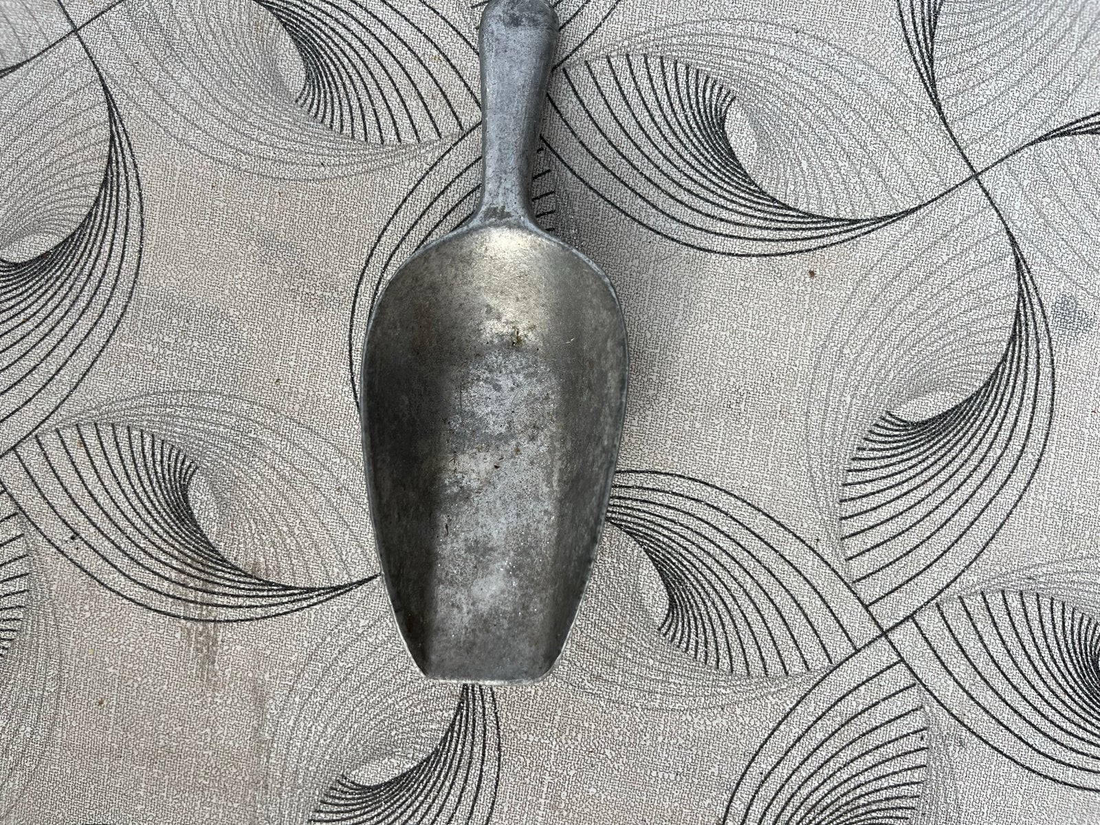 Vintage aluminium schepje, Ophalen