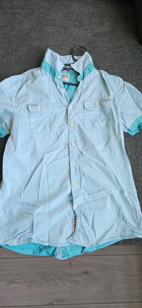 Merk: SILVERCREEK. Maat: M., Kleding | Heren, Overhemden, Zo goed als nieuw, Halswijdte 39/40 (M), Blauw, Ophalen of Verzenden