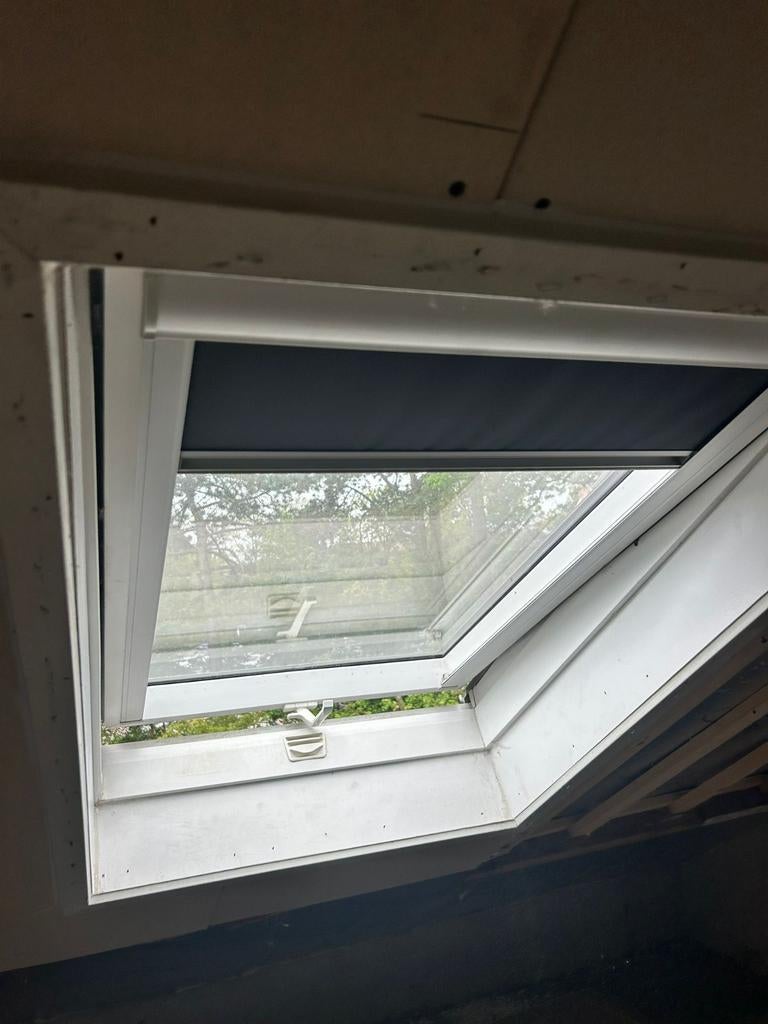 Aron Dakraam 78/118 met Gootstuk en Fagro Zonwering, Ophalen of Verzenden, Minder dan 80 cm, Dakraam, Minder dan 80 cm