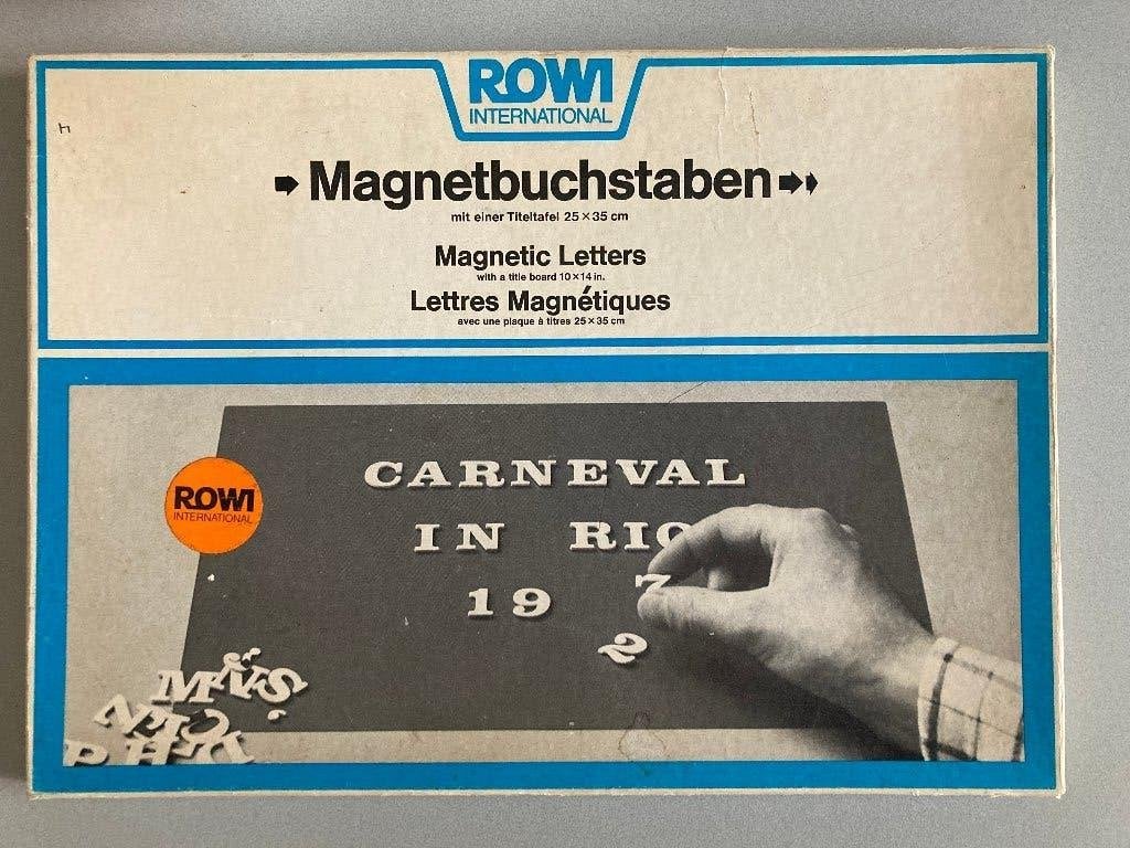 Letters + magneetborden voor begintitels, 4 dozen, Ophalen of Verzenden, 1960 tot 1980, Overige typen