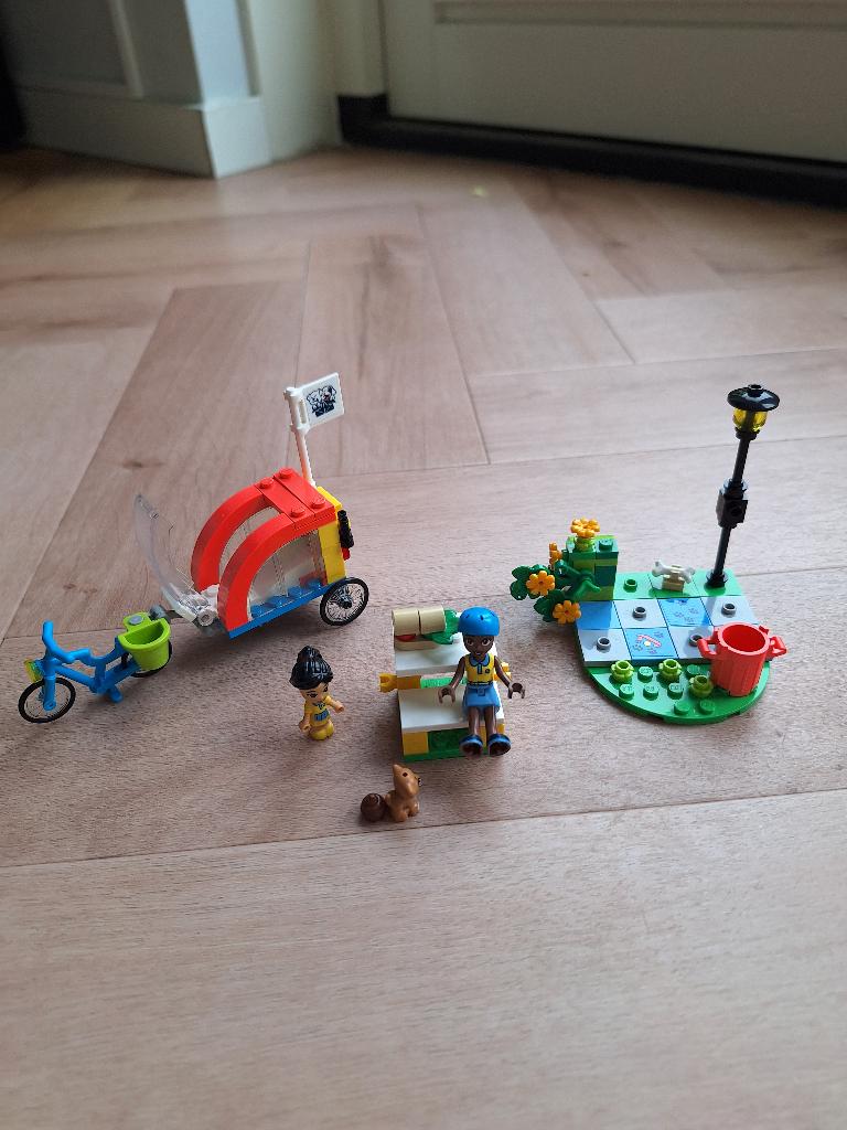 Lego friends honden reddingsfiets (41738), Gebruikt, Friends, Ophalen of Verzenden, Complete set