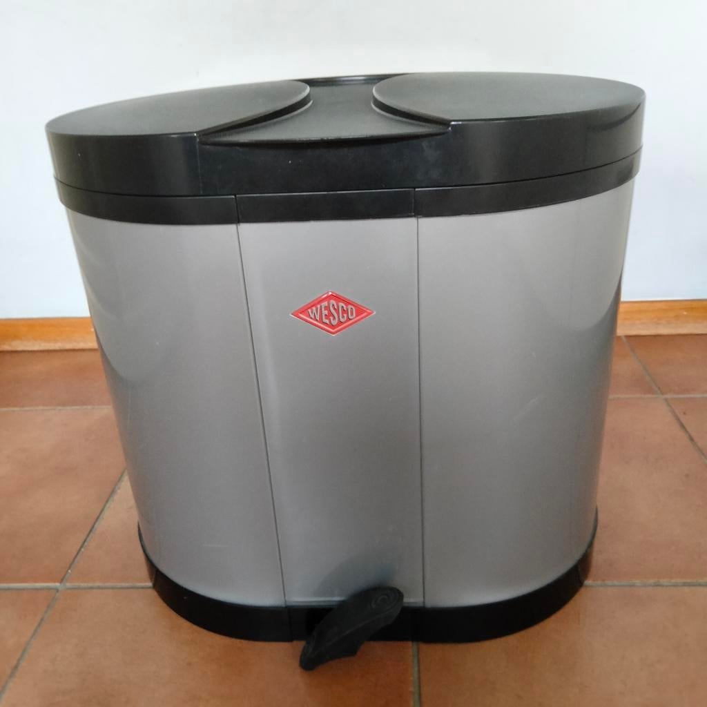 Wesco Duo pedaalemmer, Ophalen, Met pedaal, Nieuw, 20 tot 30 liter