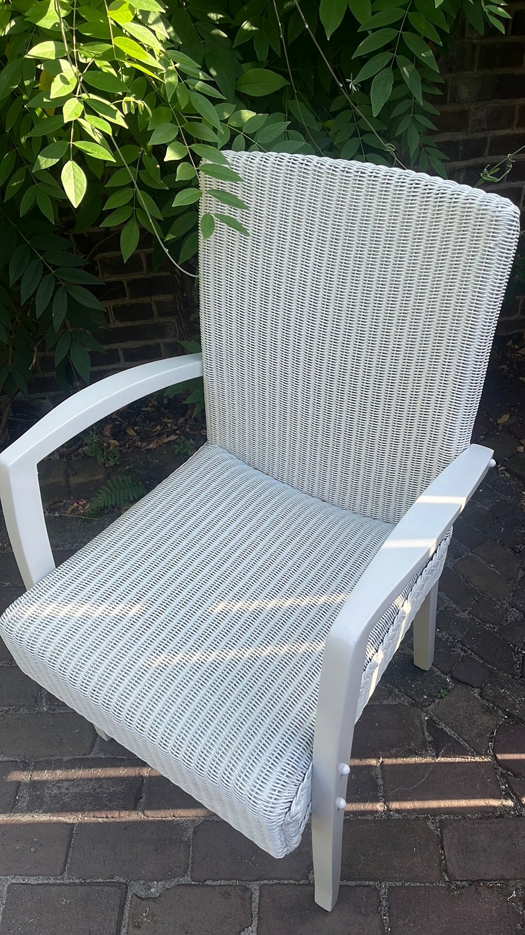Orginele Lloyd Loom eetkamerstoel, Huis en Inrichting, Ophalen, Overige materialen, Wit, Zo goed als nieuw