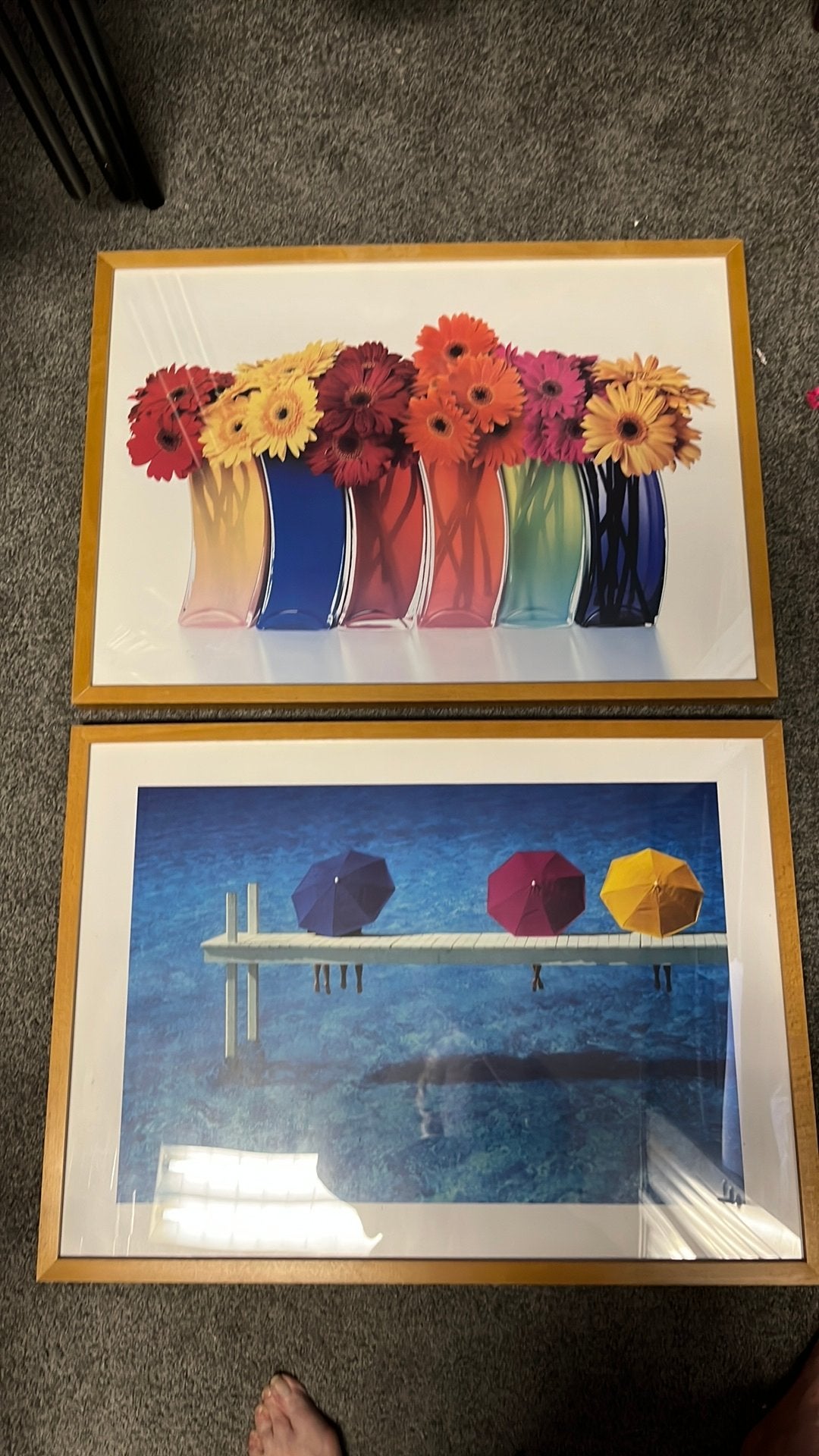 Twee mooie houten lijsten van goede kwaliteit, Ophalen, Gebruikt, 73 cm, 52 cm