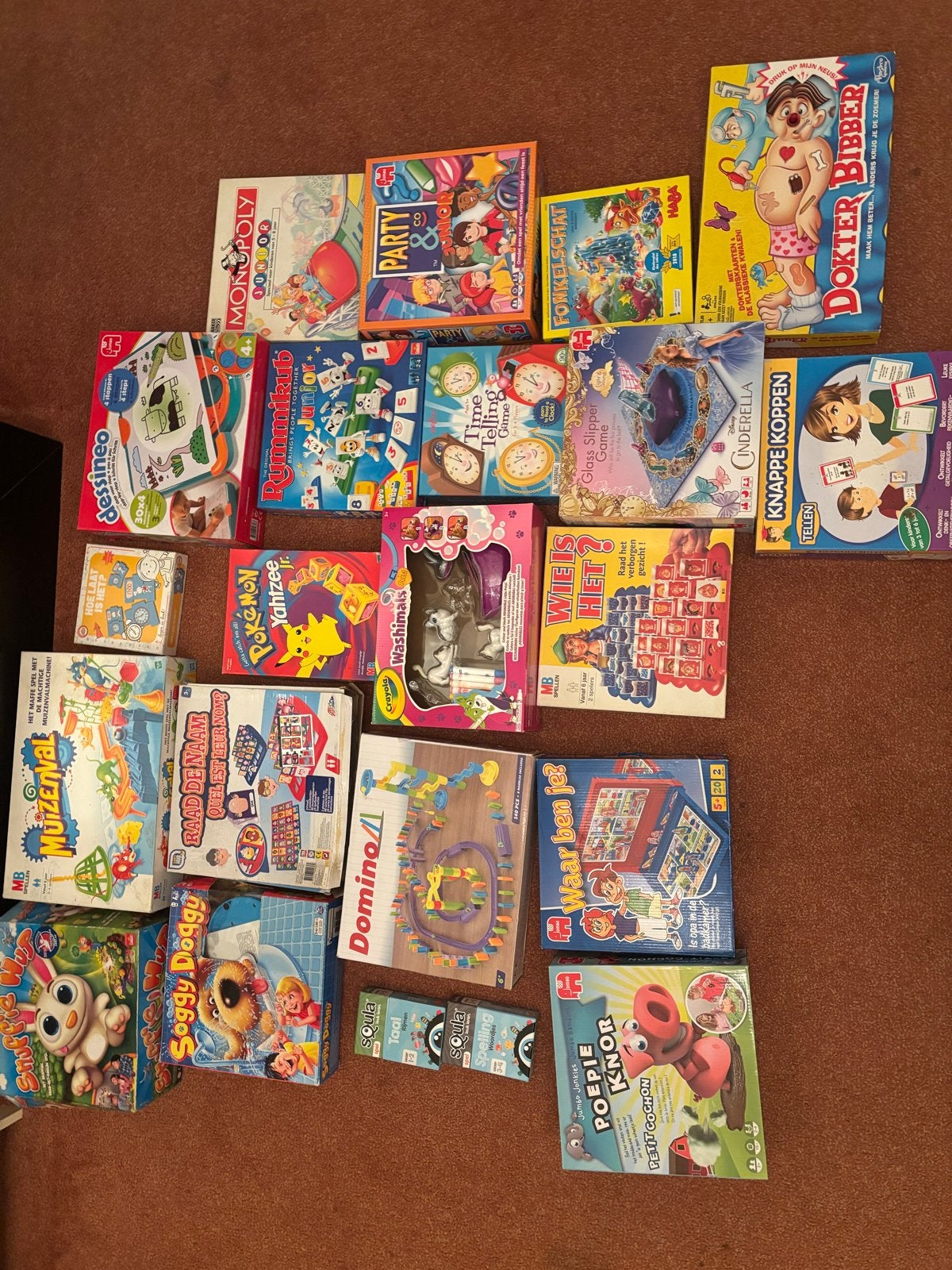 22 kinderspellen – complete spelletjescollectie!, Ophalen, Gebruikt