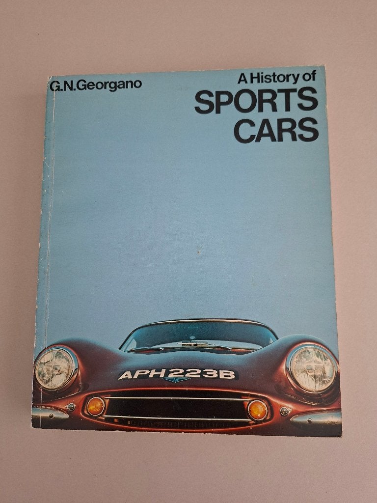 a HISTORY OF SPORTS CARS uit 1974 Engelse taal, Gelezen, Algemeen, G.N. Georgano, Ophalen of Verzenden