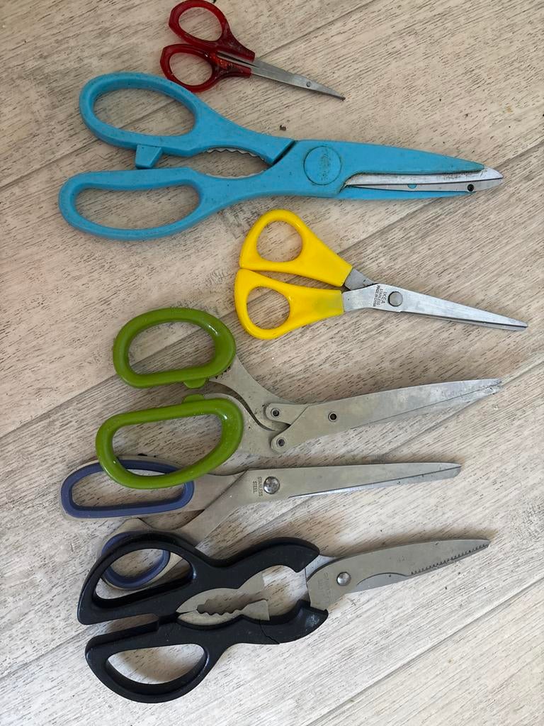 Diverse scharen set, Hobby en Vrije tijd, Knutselen, Ophalen of Verzenden, Gebruikt, Gereedschap of Toebehoren