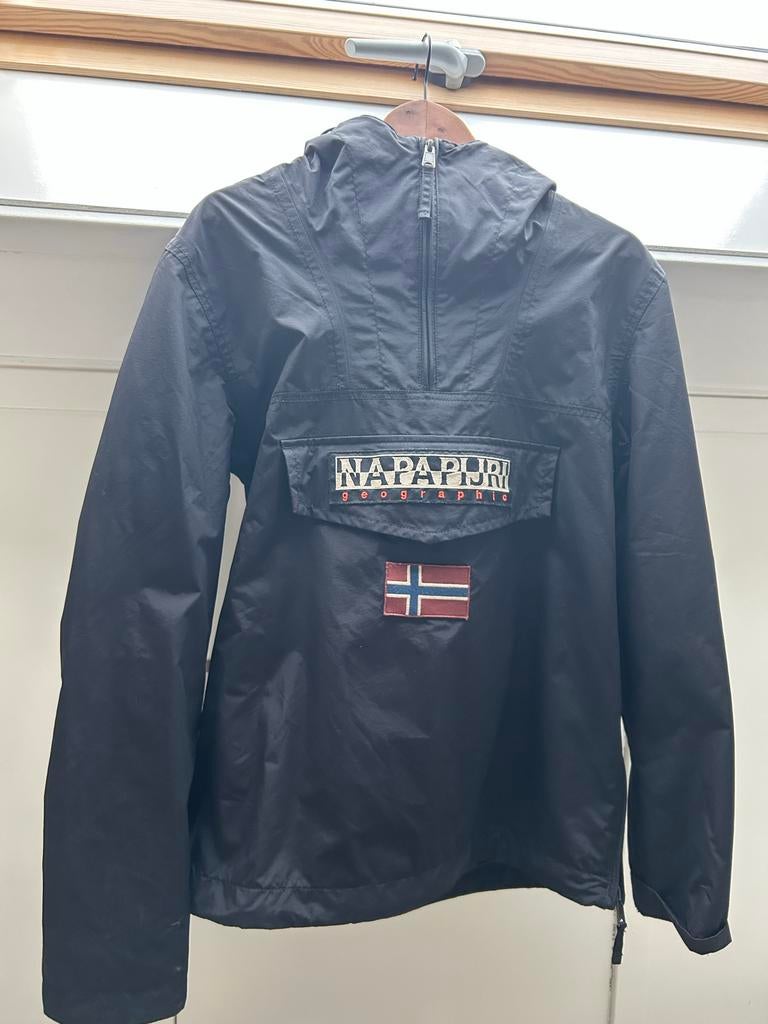Napapijri Jas - Maat S - Dunne Zomerjas, Ophalen of Verzenden, Zo goed als nieuw, Maat 46 (S) of kleiner, Blauw