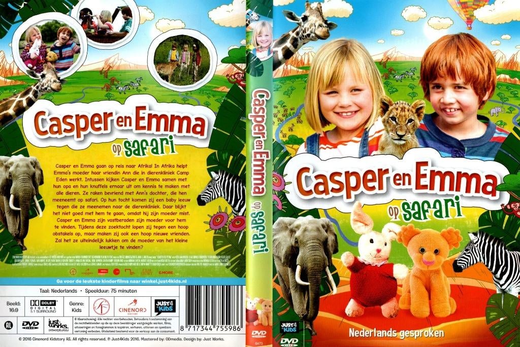 Casper en Emma op safari, Alle leeftijden, Ophalen of Verzenden, Zo goed als nieuw