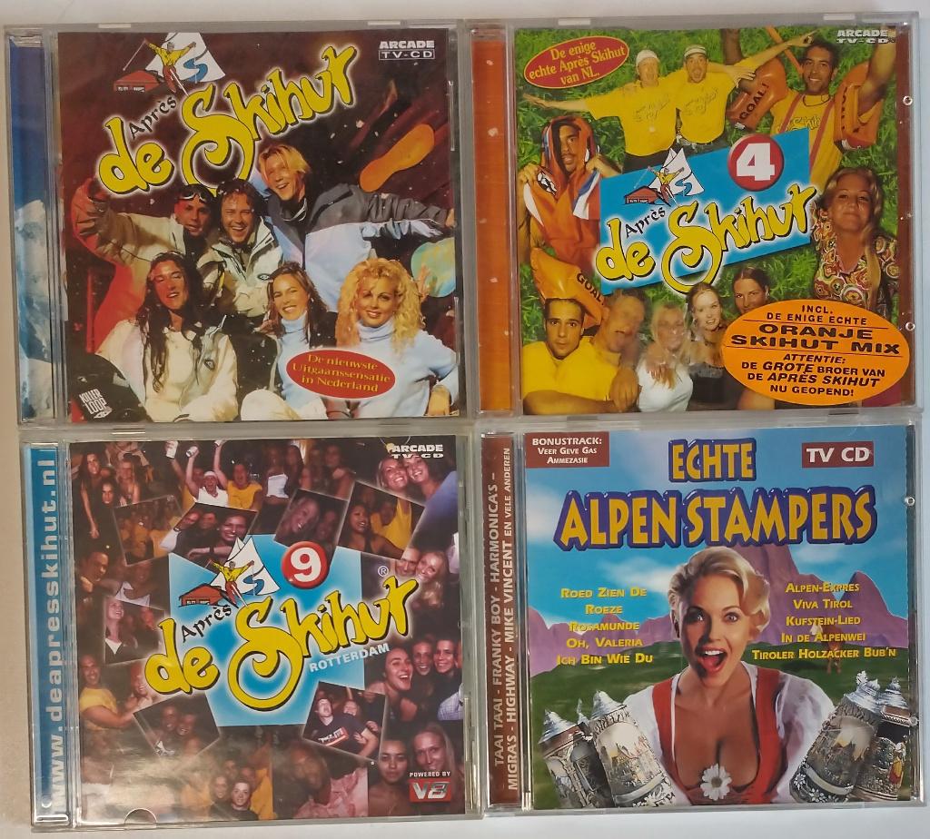 4 CDs Après Ski: Skihut / Alpenstampers (1998 - 2000 - 2002), Cd's en Dvd's, Cd's | Verzamelalbums, Zo goed als nieuw, Pop, Ophalen of Verzenden
