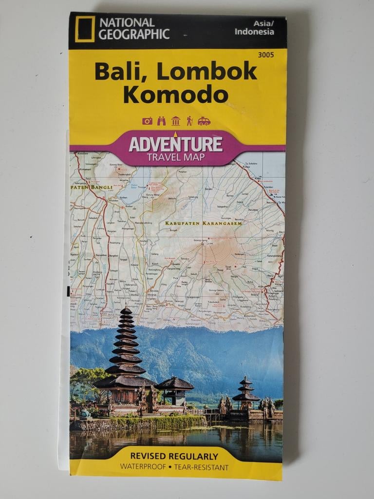 National Geographic Bali, Lombok & Komodo Kaart, 2000 tot heden, Ophalen of Verzenden, National Geographic, Wereld